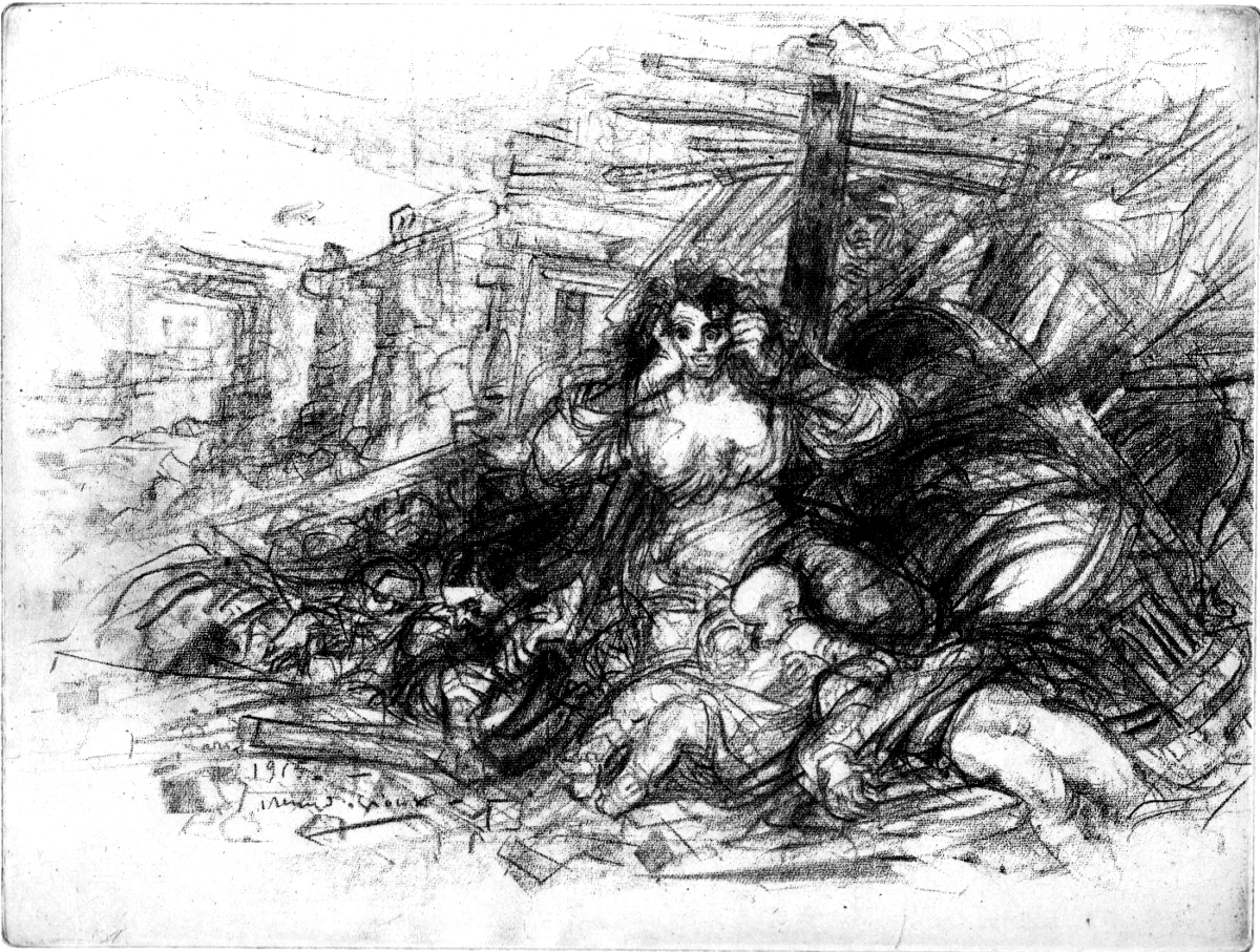 H. De Groux, Les innocents, vernice molle