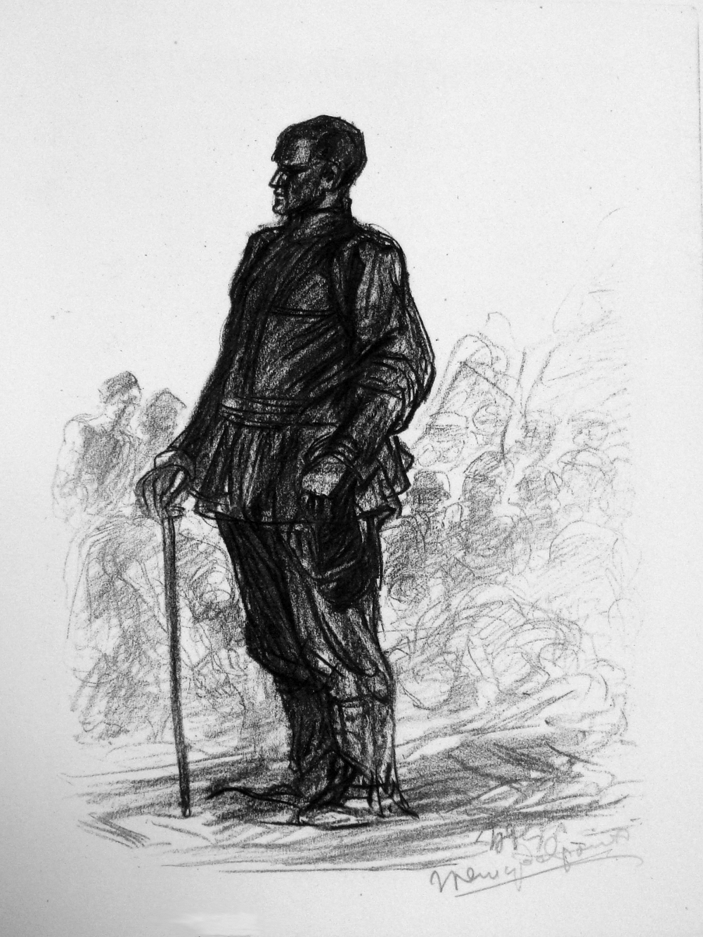 H. De Groux, Prisonnier fossoyeur, vernice molle