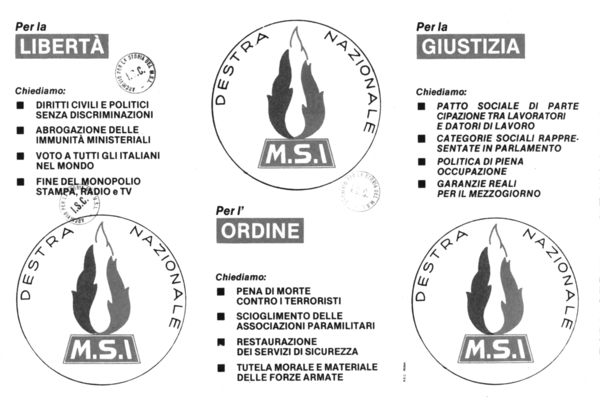 Afus, f. Msi, s. Isc, Documentazione storica del Msi, propaganda elettorale, immagine 68.